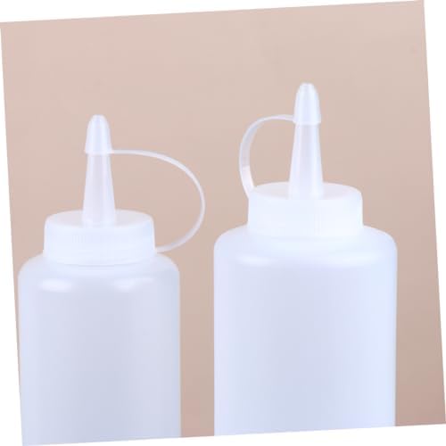 GRIRIW Condiment Squeeze Bottles 4 Pack for Salad Dressing and Seasonings
