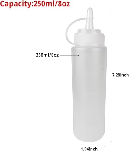 3-Piece Squeeze Condiment Bottles