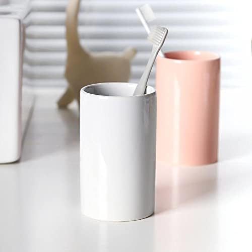 2-Piece Ceramic Mouthwash Cups Easy to Use
