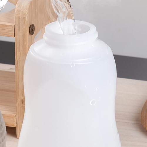 6 Pack Condiment Squeeze Bottles with Flip Top and Caps