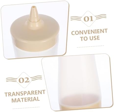 Reusable Condiment Squeeze Bottles Set of 3 for Kitchen Entertaining