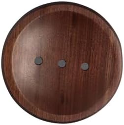 Sturdy Black Walnut Soap Dish Portable Self-Draining for Home Travel