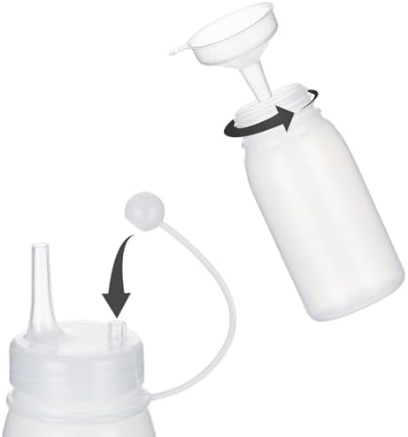 Condiment Squeeze Bottles 2 Pack for Kitchen Crafting