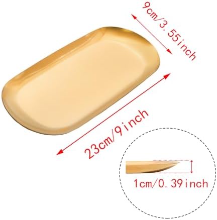 Elegant Gold Oval Tray Set
