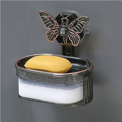 Unique Suction Cup Soap Box for Bathrooms