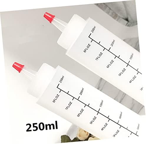 250ml Squeeze Salad Dressing Bottles with Cap Durable and Easy to Use