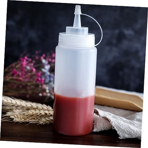 4pcs Salad Dressing Bottles with Lids for Kitchen Use
