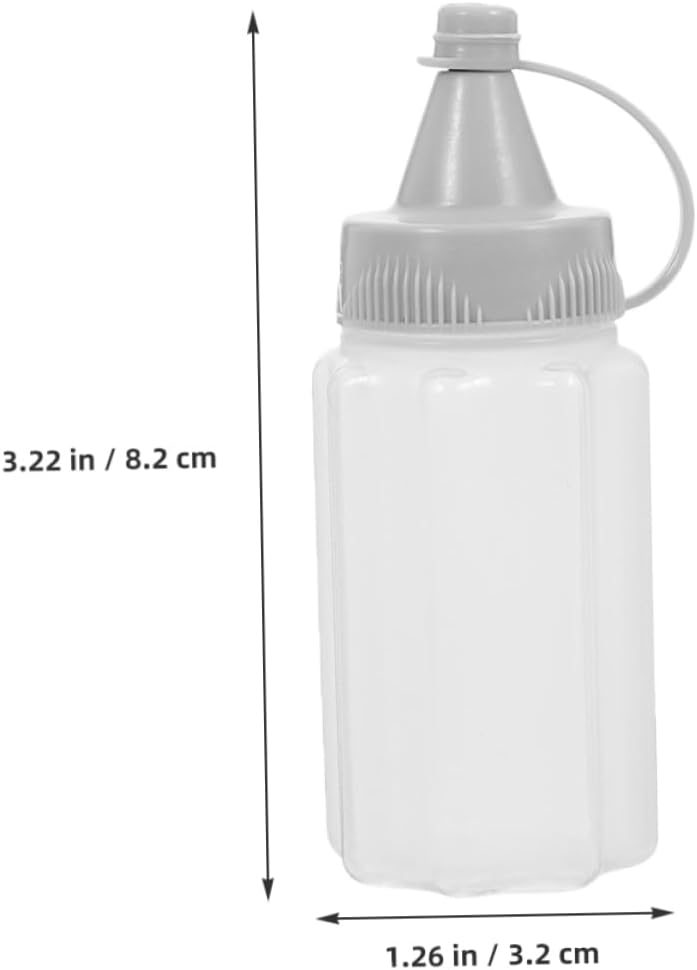 8-Piece Compact Portable Squeeze Condiment Bottles