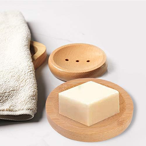 Fragrant 8x8 inch Wooden Soap Tray for Bathroom