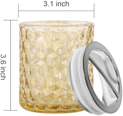 Thick Glass Toothbrush Holder with Silver Divider