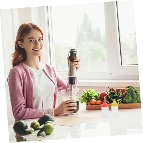 VILLFUL Set of 12 Mini Squeeze Bottles for Seasoning Storage