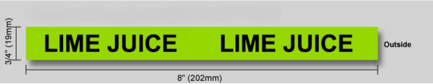 High-Quality Lime Juice Label Band