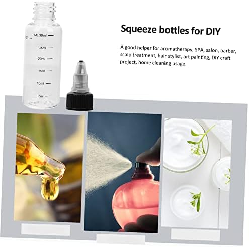 SHOWERORO 16 Pcs Gradient DIY Condiment Squeeze Bottles