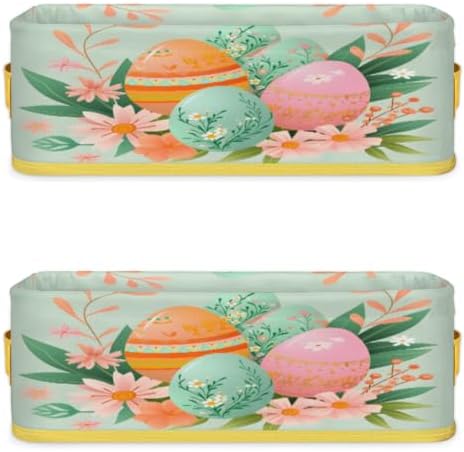 Easter Colorful Folding Toilet Basket