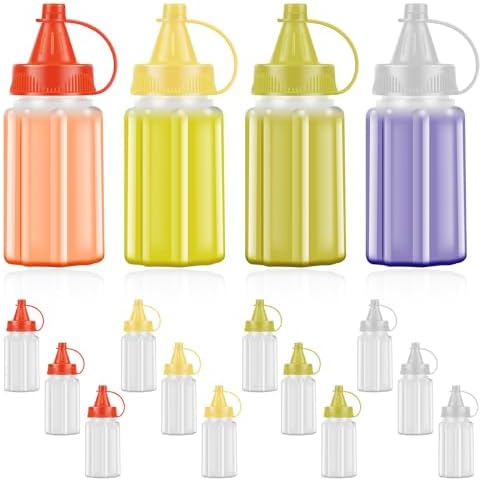 16Pcs 1oz Squeeze Bottles for Sauces and Condiments 1