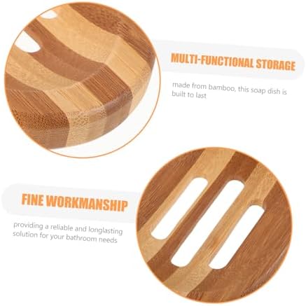 IWOWHERO Zebra Pattern Wooden Soap Dish - Modern Bathroom Kitchen Organizer