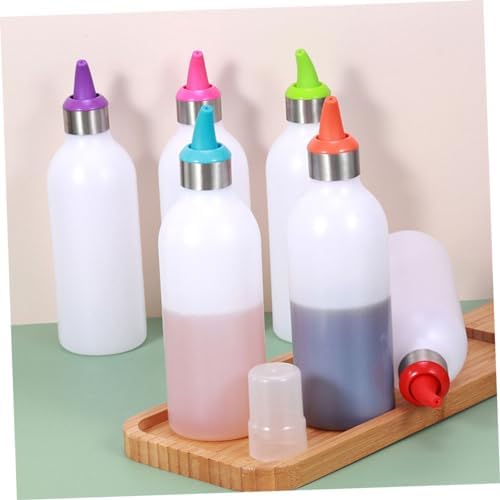 Compact Durable TPR 450ml Condiment Squeeze Bottle for Kitchen Outdoor Use