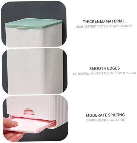 Wall-Mounted Toilet Pad Organizer for Women