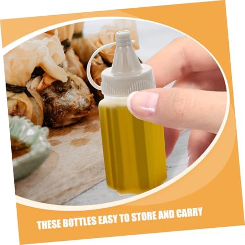 Stylish 12-Piece Reusable Condiment Squeeze Bottles