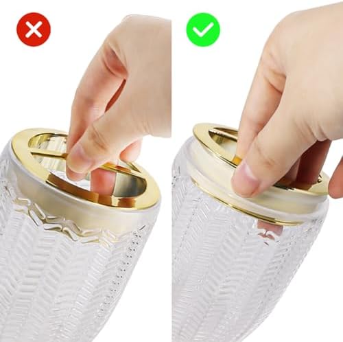 2-Piece Glass Toothbrush and Toothpaste Holder Set