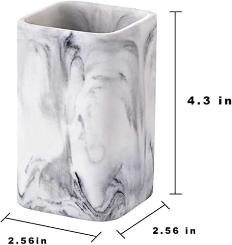 ZCCZ Marble Look Toothbrush Holder