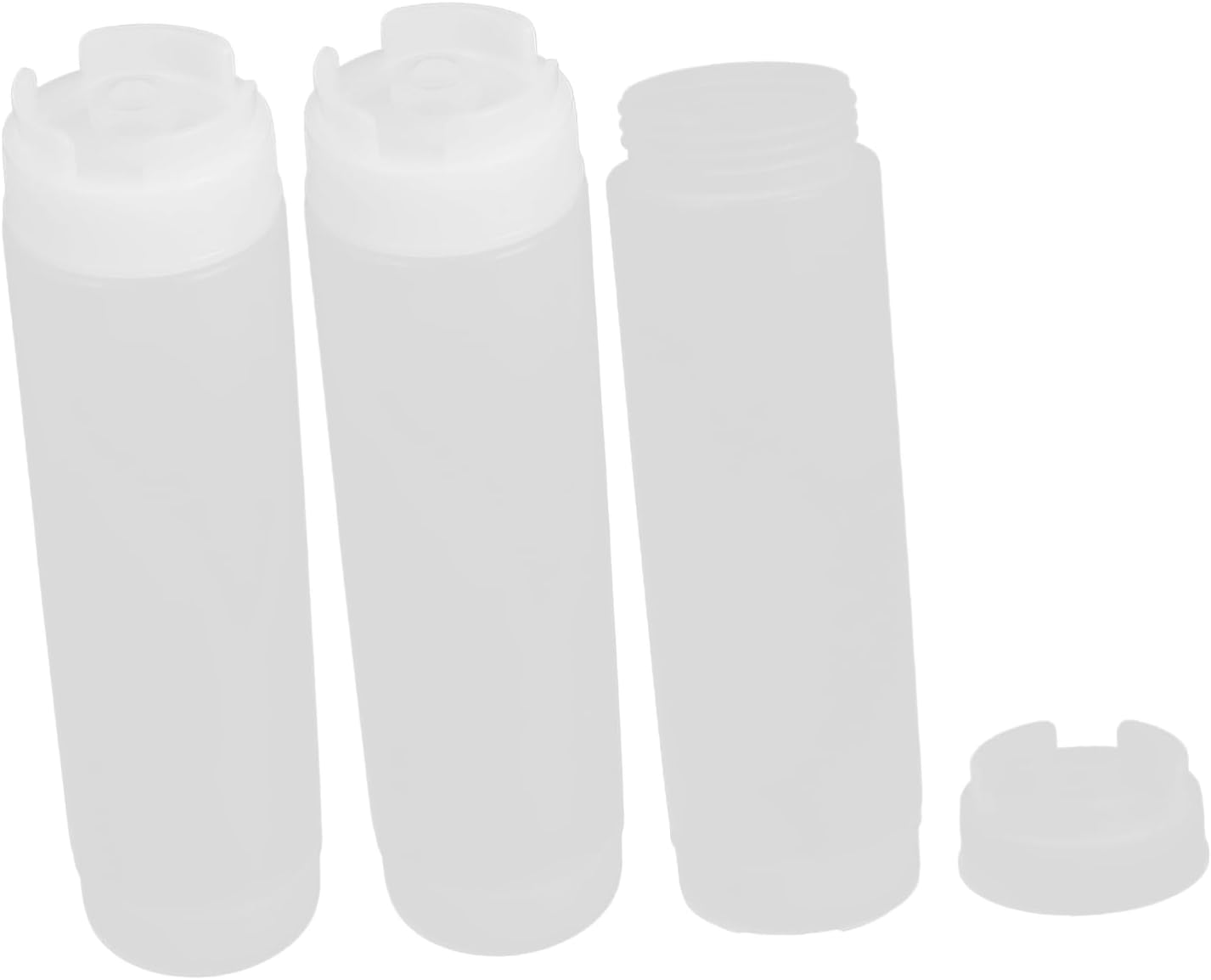 CIYODO 480ml Condiment Squeeze Bottles for Dual Sausage Ketchup dressing