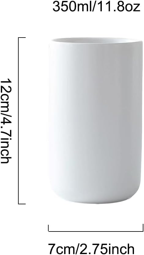 Safe Clean Ceramic Mouthwash Cup