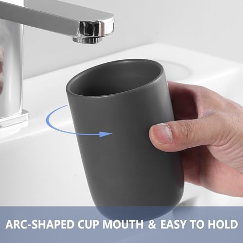 Sturdy Ceramic Toothbrush and Toothpaste Organizer
