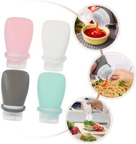4-Pack Empty Ketchup Squeeze Bottles