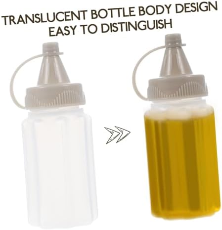 8 Pcs Condiment Squeeze Bottles Set for Kitchen