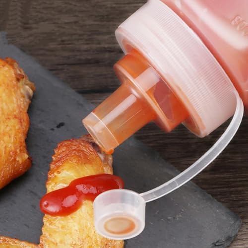 Sauce Bottles Set 2 Pack PP Material Squeeze Condiment dispensers