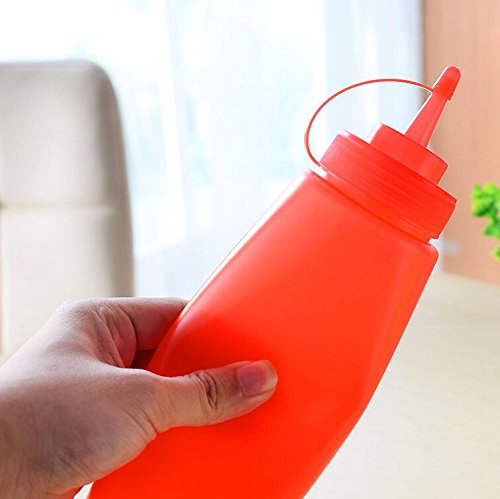 3-Piece Set of 12oz Squeeze Bottle Spray dispensers with Twist-On Caps