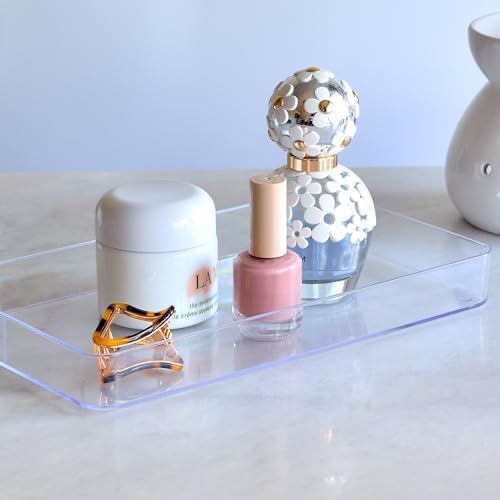 Youngever 3 Pack Plastic Bathroom Trays
