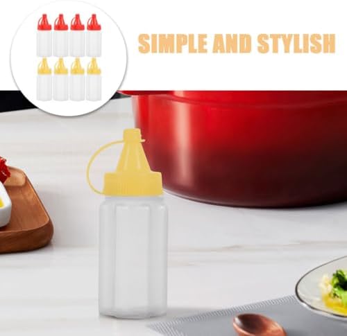 GRIRIW Mini Squeeze Condiment Containers - Compact Travel Design
