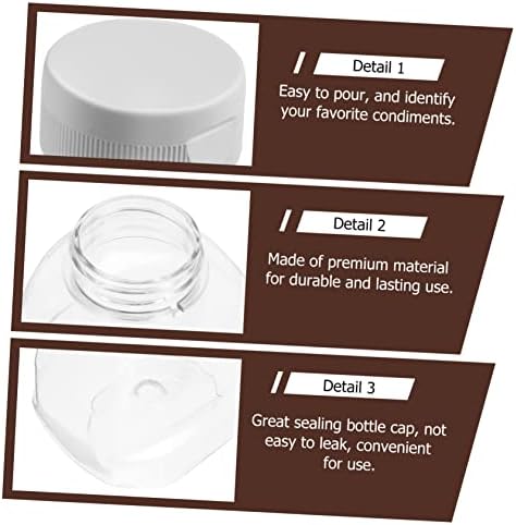 Mini Set of Sturdy Condiment Squeeze Bottles