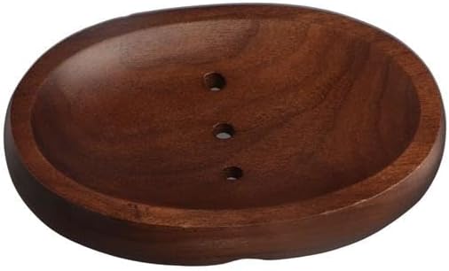 Natural Black Walnut Wooden Bar Soap Holder