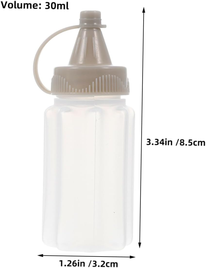 Stylish 12-Piece Reusable Condiment Squeeze Bottles