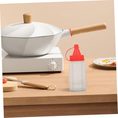 BIUDECO Mini Condiment Squeeze Bottles for Honey Ketchup Oil Travel BBQ