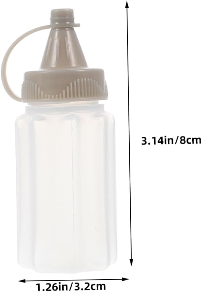 BUGUUYO12-Pack Portable Condiment Squeeze Bottles