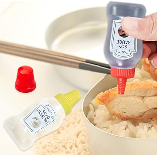 Small Durable Sauce Bottle Condiment Squeeze Bottle for Travel Kitchen