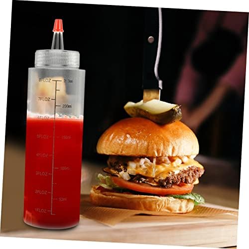 VOSAREA 240ml Graduation Squeeze Sauce Bottles
