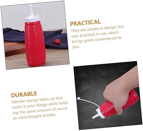CIYODO Squeeze Condiment Bottle Perfect for BBQ Olive Oil and Ketchup Serving