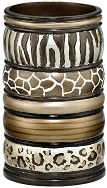 Modern Resin Tumbler with Safari Stripes