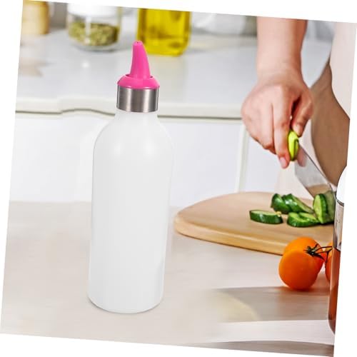 GRIRIW Silicone Condiment Squeeze Bottles with Lids for Kitchen Use