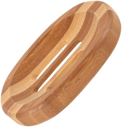 IWOWHERO Zebra Pattern Wooden Soap Dish - Modern Bathroom Kitchen Organizer