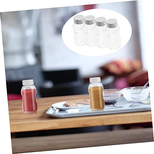 4-Piece Condiment Squeeze Bottles with Caps