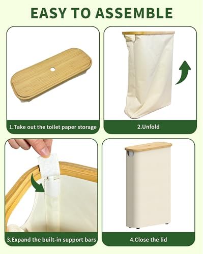 Sturdy Toilet Paper Basket with Handle