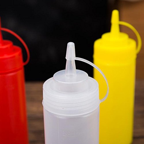 3-Piece Set of 12oz Squeeze Bottle Spray dispensers with Twist-On Caps