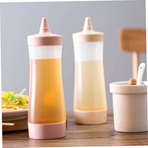 Luxshiny 350ml Food Safe PP PE Condiment Squeeze Bottle