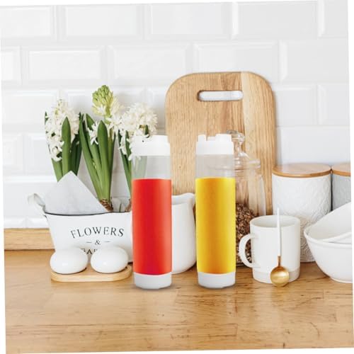 Refillable White Squeeze Bottles Perfect for Your condiment Needs